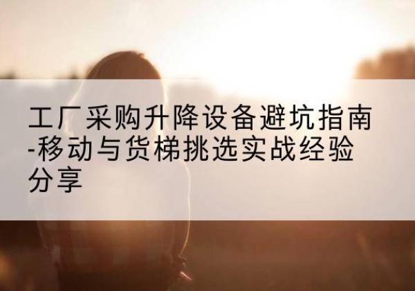 蒲县移动式升降机怎么选-工厂采购升降设备避坑指南-移动与货梯挑选实战经验分享